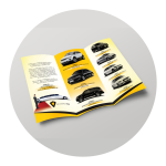 Conception de dépliant pour Djurdjura Cars