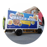 Conception d'habillage véhicule pour un traiteur mobile